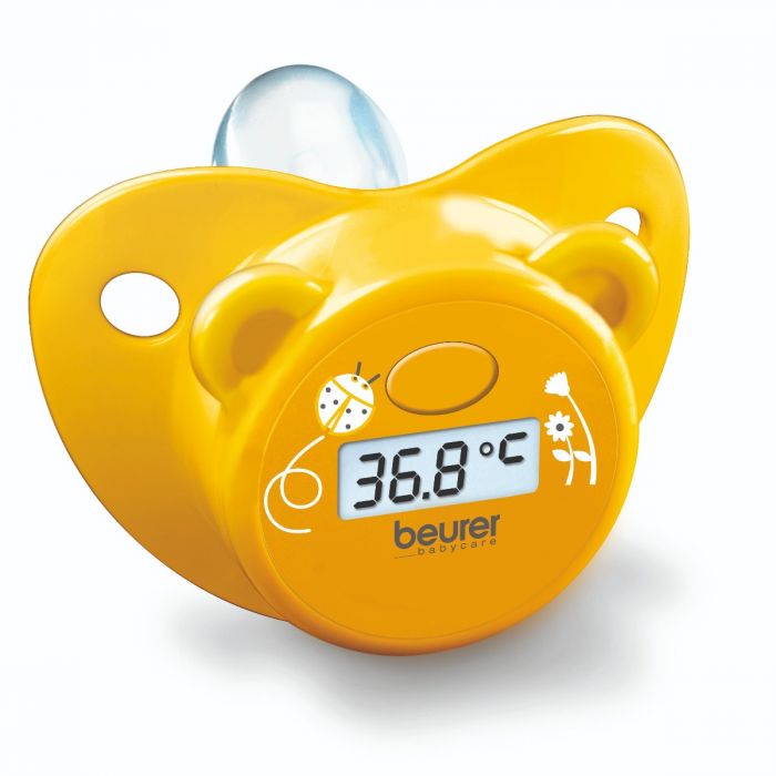 Thermometer pacifier hot sale
